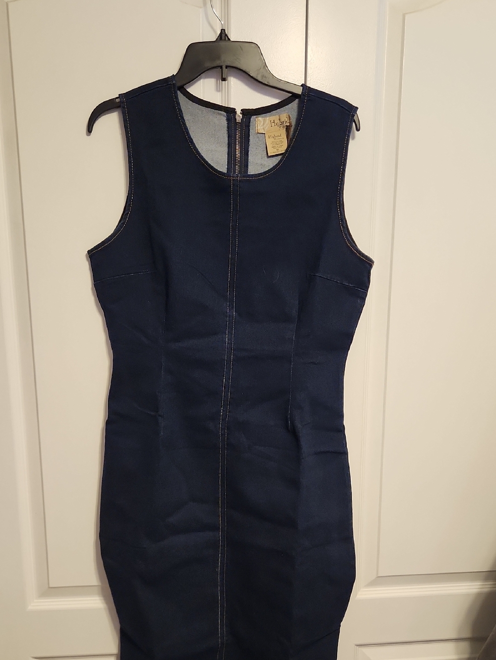 Hybrid & company Denim Sleeveless Sheath Dress